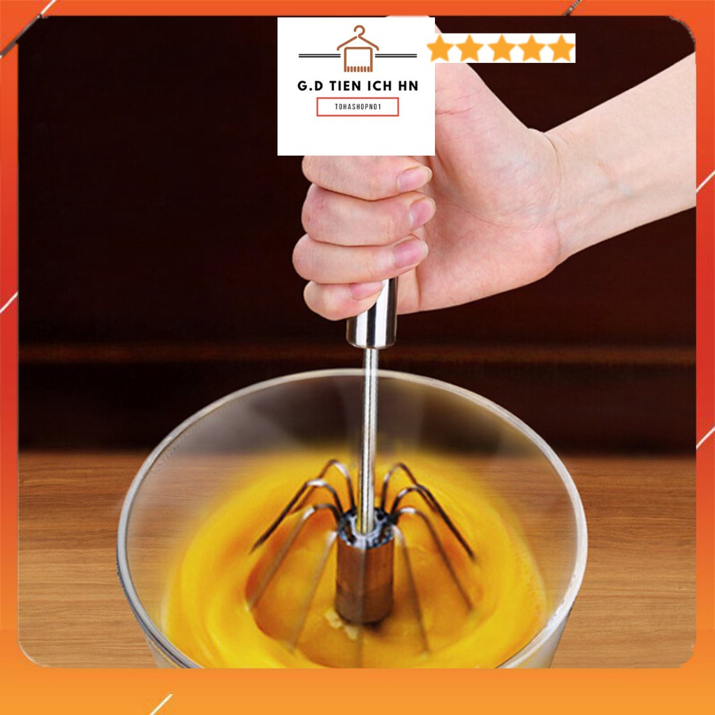 [HÀNG CÓ SẴN] Máy Đánh Trứng Cầm Tay Bán Tự Động Bằng Thép Không Gỉ